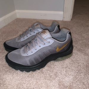 Black Grey & Gold Women Nike Sneakers